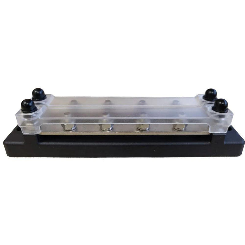 150A 2x4 Stud Tinned Bus Bar With Transparent Cover - Camper and Marine Ltd