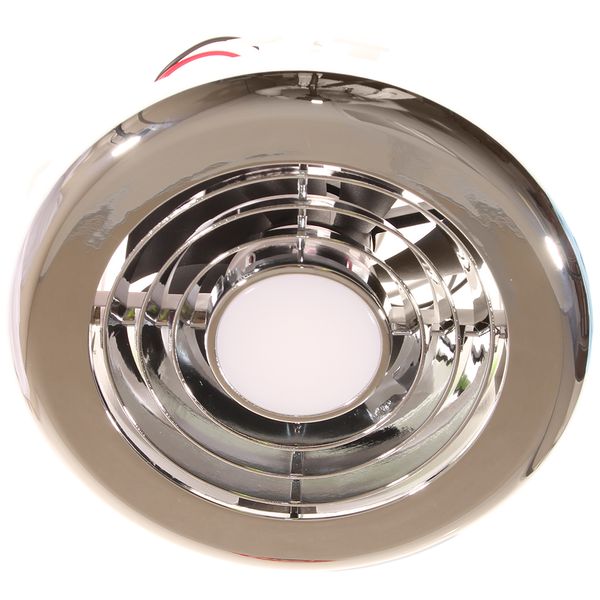 Extractor Fan and Light 12V White/Chrome
