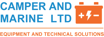 Camper and Marine Ltd - Equipment and technical solutions logo orange battery 