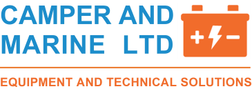 Camper and Marine Ltd - Equipment and technical solutions logo orange battery