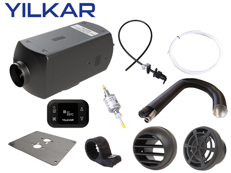 Yilkar Air Heater YH2 Standard Kit - Camper and Marine Ltd