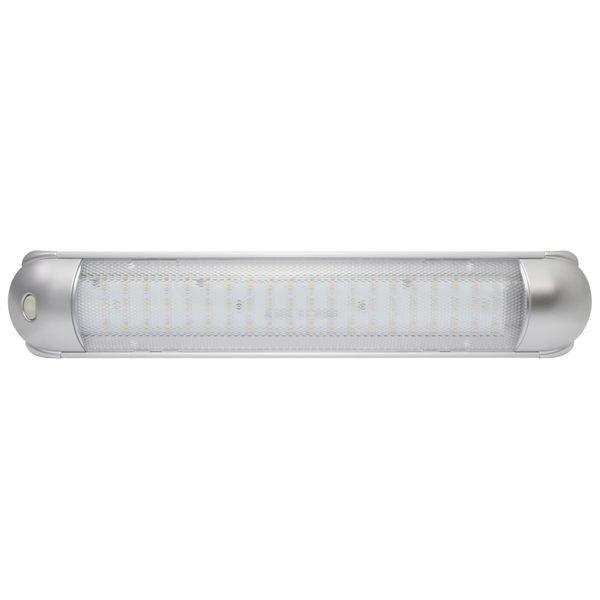 Silver Strip Light Warm LED (60) with Switch 10-30V - Camper and Marine Ltd