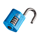 50mm Rustproof Combi Padlock, 4 Wheel, stainless steel shackle, Marine Grade CP50S - Camper and Marine Ltd