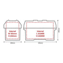 Medium Battery Box with Strap - Suitable for 100-115ah Batteries - Camper and Marine Ltd