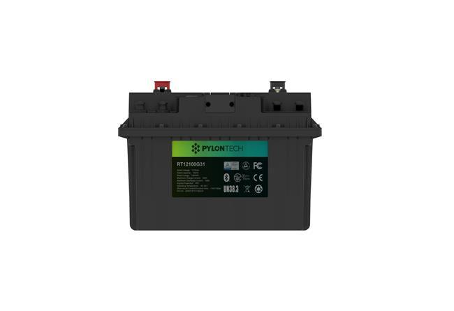PYLONTECH RT12100G31 12V100Ah Lithium Iron Phosphate Battery with Bluetooth - Camper and Marine Ltd