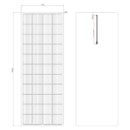 Semi-Flexible Fibreglass Solar Panel, round rear junction box, 3M cable, durable ETFE coating - Camper and Marine Ltd