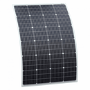 Semi-Flexible Fibreglass Solar Panel, round rear junction box, 3M cable, durable ETFE coating - Camper and Marine Ltd