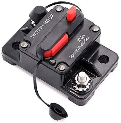 Circuit Breaker 12V-48V DC - waterproof - 80A,100A,150A,200A,250A,300A - Camper and Marine Ltd