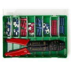 56 Assorted Pre-Insulated Terminals and Crimp Tool Kit - Camper and Marine Ltd