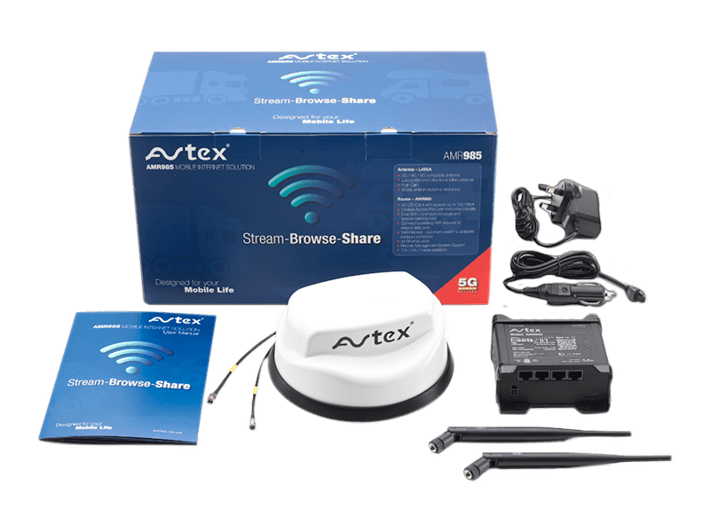 Avtex Mobile Internet Solution Stream Browse Share - AMR985 - Camper and Marine Ltd