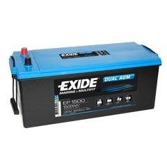 EP1500 - Exide Marine & Multifit - Dual AGM Battery - 180Ah / 900CCA - Camper and Marine Ltd