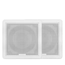 Fusion FM-F65SW 6.5" Flush Mount Square Marine Speakers 120W - White - Camper and Marine Ltd