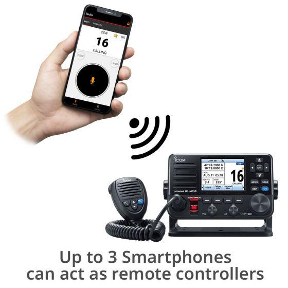 Icom IC-M510 Marine VHF DSC Radio with Smartphone Control - Camper and Marine Ltd