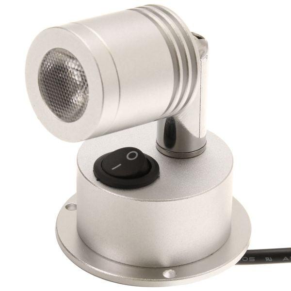 LED Reading Light Silver Cool White - Camper and Marine Ltd