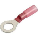 Red Heat Shrink Terminals - 0.65 - 1mm Cable Entry - Bag of 10 - Camper and Marine Ltd