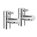 Risby Lever Style Basin Taps (Pair) Chrome - Camper and Marine Ltd