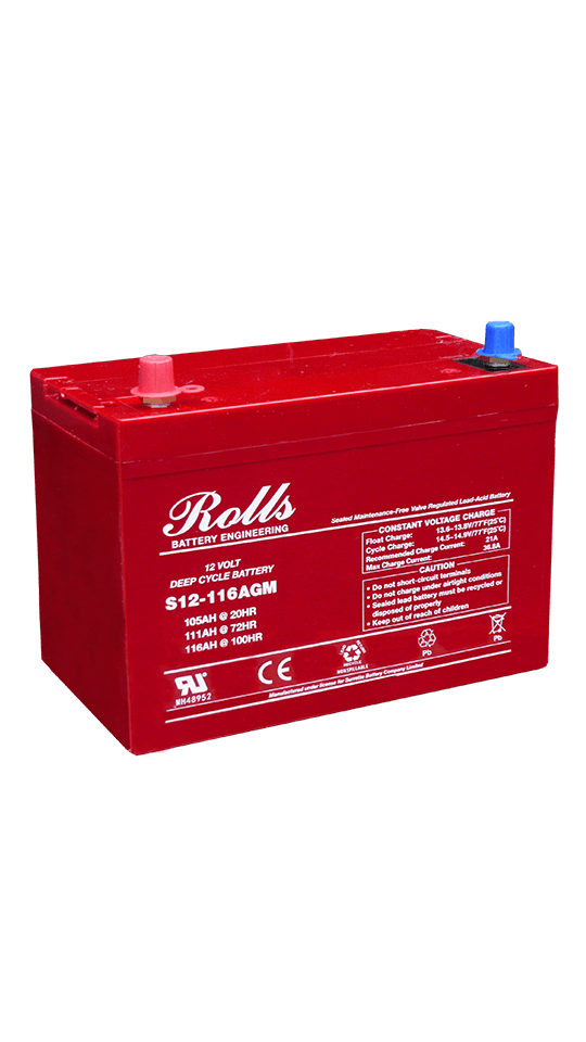 Rolls S12 Series AGM Battery - Camper and Marine Ltd