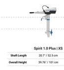 Spirit 1.0 Plus - approx. 3hp - ePropulsion Portable Electric Outboard Motor - Camper and Marine Ltd