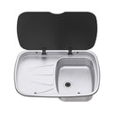 Thetford Argent Stainless Sink Left Hand with Lid - Camper and Marine Ltd
