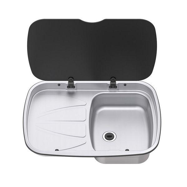 Thetford Argent Stainless Sink Left Hand with Lid - Camper and Marine Ltd