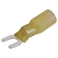 Yellow Heat Shrink Terminals - 3 - 6mm Cable Entry - Bags of 10 - Camper and Marine Ltd