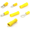 Yellow Insulated Terminals - 3.0-6.0 Cable Entry - Bags of 10 - Camper and Marine Ltd